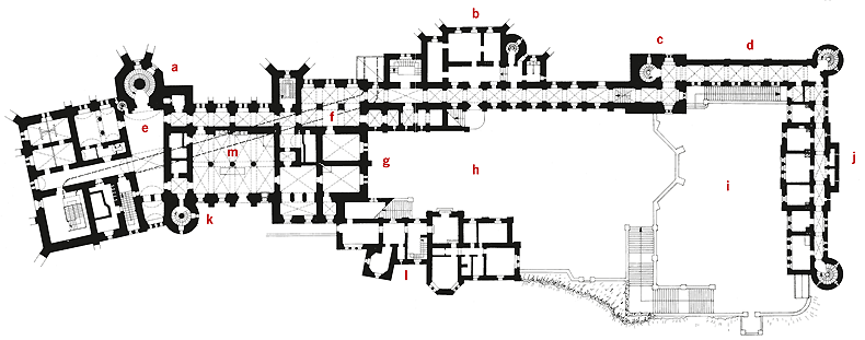 Bild: Grundriss von Schloss Neuschwanstein