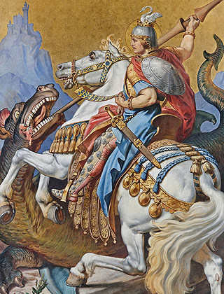 Image: Salle du trône, peinture murale